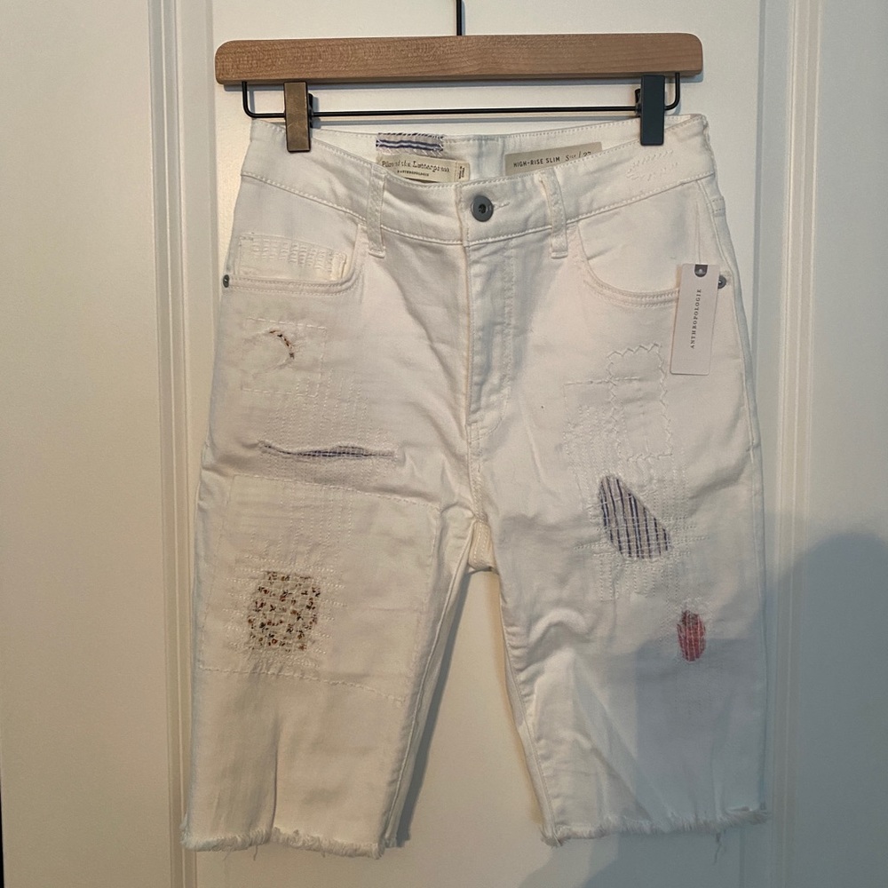 Anthropologie pilcro patchwork shorts